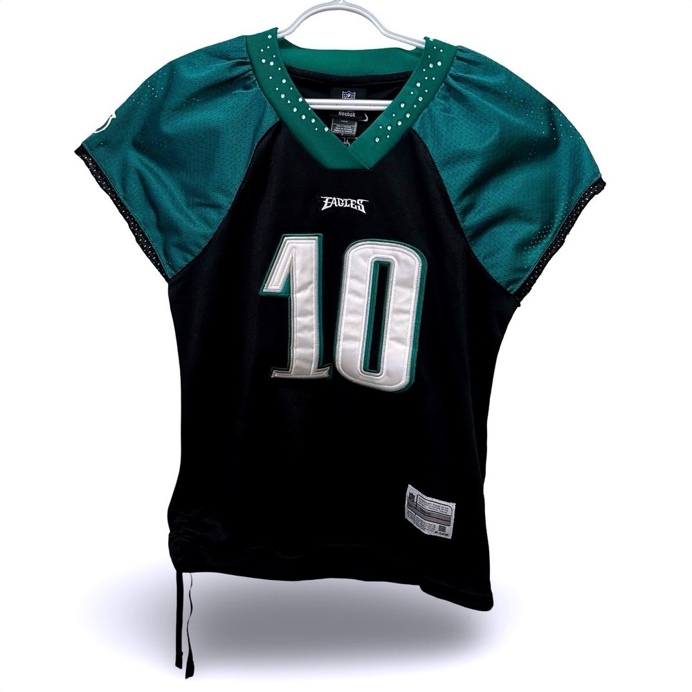 Reebok NFL Philadelphia Eagles DeSean Jackson 10 Jersey Rhinestone Womens M